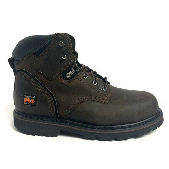 Timberland Pro Mens Pit Boss Steel Toe Work Boot Brown Size 10.5 M